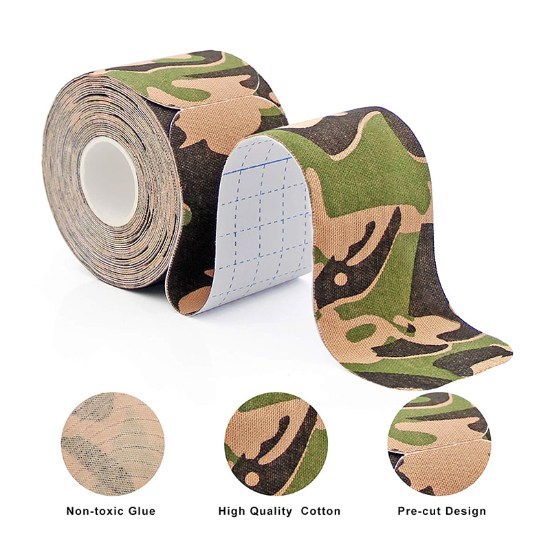 Producent Camo Kinesiology Sports Buts Muscle 2,5 cm x 5m - Fizjio Sticky Kinesiology Taśma do wsparcia i powrotu do zdrowia