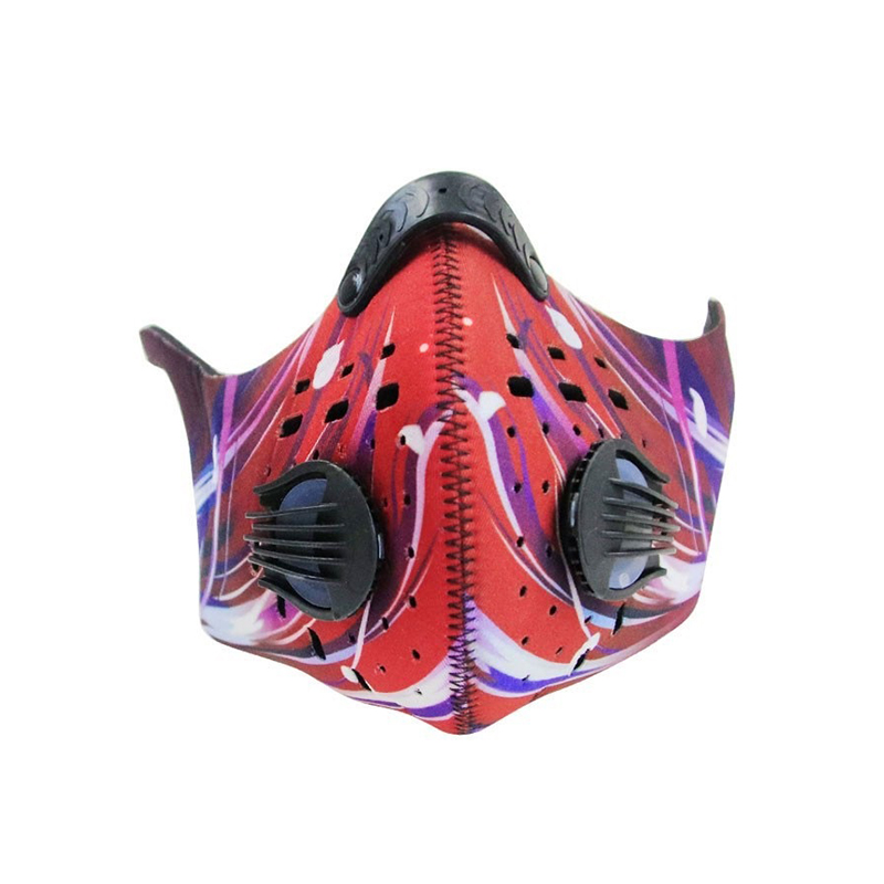 Regulowana maska ​​sportowa z filtrami do jazdy na rowerze 