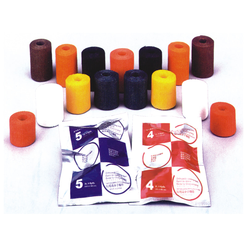 Tapa castingowa bandaża z obsady First Aid Fibreglass